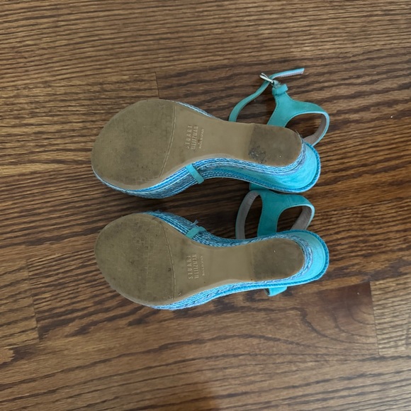 Stuart Weitzman wedge sandals - size 5.5 - Picture 5 of 9